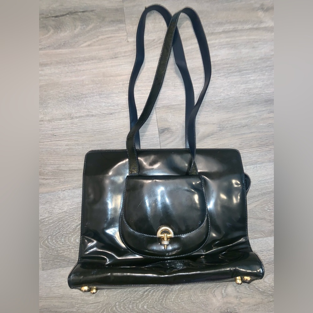 Patent Leather Peeling - Authentic Celine Patent Leather Shoulder Bag